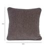 Brown Solid Cotton 16 x 16 Inches Cushion Cover
