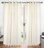 White Solid 210 TC Cotton (Set of 6) Double Bed Bedding Sets
