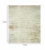 Brown Viscose Solid 5  x 8  Feet Hand Woven Carpet