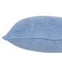 Blue Plain Solid Cotton 12 x 12 Inches Cushion Cover