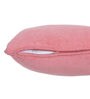 Pink Solid Cotton 16 x 16 Inches Cushion Cover