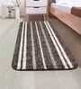Plain Solid Microfibre 3 X 2 Feet Machine Made Hallway Runner