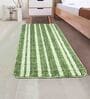Plain Solid Microfibre 3 X 2 Feet Machine Made Hallway Runner