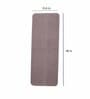 Brown Polyester 47 x 18 Inches Machine Made Floor Runner