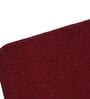 Maroon Polyester 4 x 1.3 Feet Machine Made Floor Runner