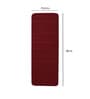Maroon Polyester 4 x 1.3 Feet Machine Made Floor Runner