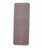 Brown Polyester 47 x 18 Inches Machine Made Floor Runner
