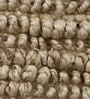 Brown Jute Solid 3  x 5  Feet Hand Woven Carpet