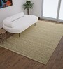 Beige Jute Solid 5  x 8  Feet Hand Woven Carpet