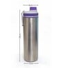 Purple Plain Stainless Steel Sports Water Bottle with Flip Top Cap & Carry Loop, 700 ml