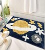 Planet Abstract Microfibre 24x16 Inches Bath Mat