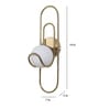 Planet Gold Iron Wall Light