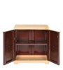 Planet Plastic Kids 1 Door Small Wardrobe In Brown & Beige Colour