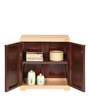 Planet Plastic Kids 1 Door Small Wardrobe In Brown & Beige Colour