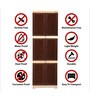 Planet Polypropylene (PP) Plastic Cabinet in Brown Finish