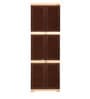 Planet Polypropylene (PP) Plastic Cabinet in Brown Finish