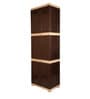 Planet Polypropylene (PP) Plastic Cabinet in Brown Finish