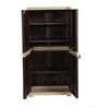 Planet Plastic Kids 2 Door Medium Wardrobe In Brown & Beige Colour
