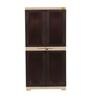 Planet Plastic Kids 2 Door Medium Wardrobe In Brown & Beige Colour