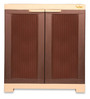 Planet Plastic Kids 1 Door Small Wardrobe In Brown & Beige Colour
