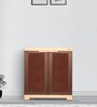 Planet Plastic Kids 1 Door Small Wardrobe In Brown & Beige Colour