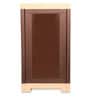 Planet Plastic Kids 1 Door Small Wardrobe In Brown & Beige Colour