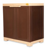 Planet Plastic Kids 1 Door Small Wardrobe In Brown & Beige Colour