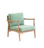 Plank Armchair in Teak Finish and Green Whisper Plank Armchair in Teak Finish and Green Whisper