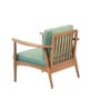 Plank Armchair in Teak Finish and Green Whisper Plank Armchair in Teak Finish and Green Whisper