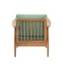 Plank Armchair in Teak Finish and Green Whisper Plank Armchair in Teak Finish and Green Whisper