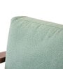 Plank Armchair in Teak Finish and Green Whisper Plank Armchair in Teak Finish and Green Whisper
