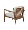 Plank Armchair in Teak Finish and Winter Sand Plank Armchair in Teak Finish and Winter Sand