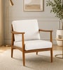 Plank Armchair in Teak Finish and Winter Sand Plank Armchair in Teak Finish and Winter Sand