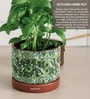 (1Pc) Red & Green Terracotta Plant Pot
