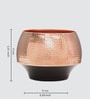 Metal Two Tone Small Table Planter Black