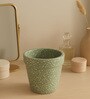 Planter Shape Green Clay Jar