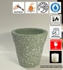 Planter Shape Green Clay Jar