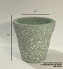 Planter Shape Green Clay Jar
