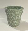 Planter Shape Green Clay Jar