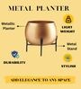 Gold Planter Stand Small Pot