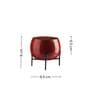Red Planter Stand Small Pot