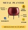 Red Planter Stand Small Pot