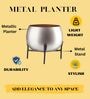Silver Planter Stand Small Pot
