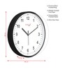 Plastic 12 Inch Wall Clock