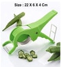 Plastic 2 in 1 Vegetable & Fruit Multi Cutter & Peeler (Green)