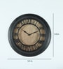 Plastic Analog Wall Clock In Black