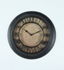 Plastic Analog Wall Clock In Black