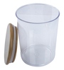 Plastic Brown Jar With Airtight Lid 900 Ml