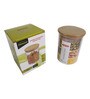 Plastic Brown Jar With Airtight Lid 900 Ml