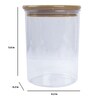 Plastic Brown Jar With Airtight Lid 900 Ml